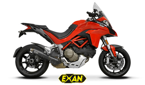 Ducati Multistrada 1200 2017-18 Exan Exhaust Silencer X-GP Carbon/Titanium/Black