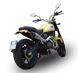 Ducati Scrambler 800 14-16 High Mount EXAN X-Black Evo Inox Exhaust Full System