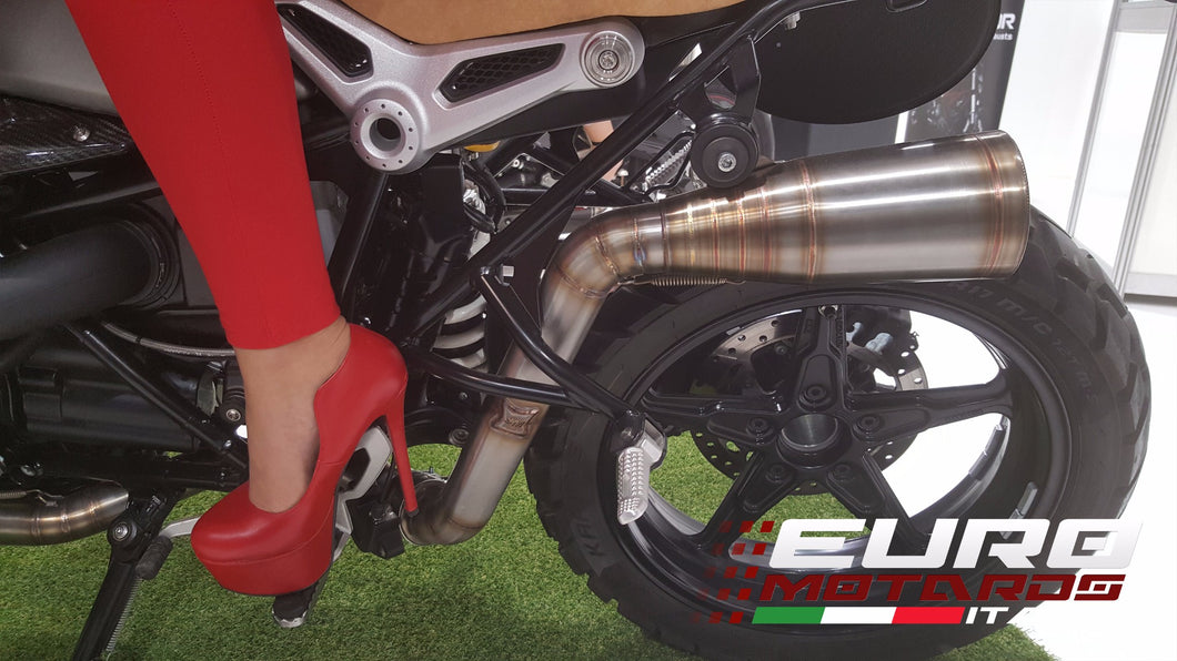 BMW R Nine T Scrambler 2016-17 Silmotor Exhaust Full System High Mount Silencer