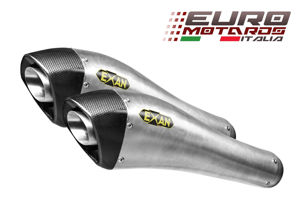 Ducati Monster 796 2010-13 EXAN X-Black Evo Inox Exhaust Dual Slip-On Silencers