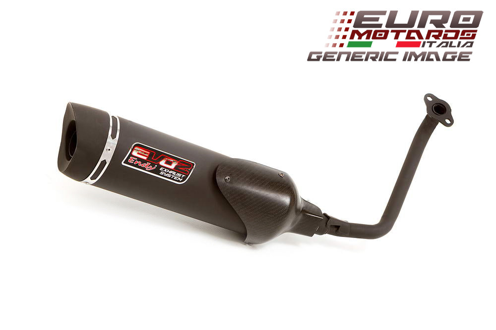 Aprilia SPORTCITY 125-200 2005-2011 Endy Exhaust System Evo2.1 Black Silencer