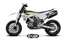 Load image into Gallery viewer, Honda 701 Supermoto / Enduro Exan Exhaust Silencer OVAL X-BLACK Titanium/Carbon