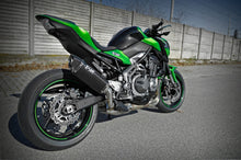 Load image into Gallery viewer, Kawasaki Z900 Exan Exhaust Silencer OVAL X-BLACK Titanium/Carbon New