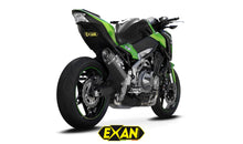 Load image into Gallery viewer, Kawasaki Z900 Exan Exhaust Silencer OVAL X-BLACK Titanium/Carbon New