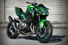 Load image into Gallery viewer, Kawasaki Z900 Exan Exhaust Silencer OVAL X-BLACK Titanium/Carbon New