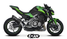 Load image into Gallery viewer, Kawasaki Z900 Exan Exhaust Silencer OVAL X-BLACK Titanium/Carbon New