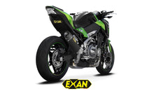 Load image into Gallery viewer, Kawasaki Z900 Exan Exhaust Silencer OVAL X-BLACK Titanium/Carbon New
