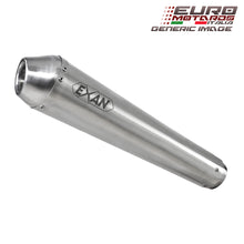 Load image into Gallery viewer, Kawasaki Z1000 2007-2009 Exan Exhaust Silencer Conic-NX Stainless/Black Dual X2