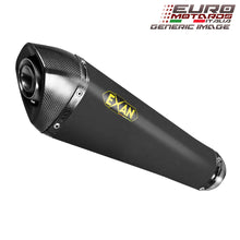 Load image into Gallery viewer, Kawasaki ZX6R 2013-2016 Exan Exhaust Silencer Conic X-BLACK Carbon/Titanium New