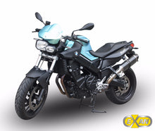 Load image into Gallery viewer, BMW F800R 2009-2014 Exan Exhaust Silencer OVAL X-BLACK Titanium/Carbon New