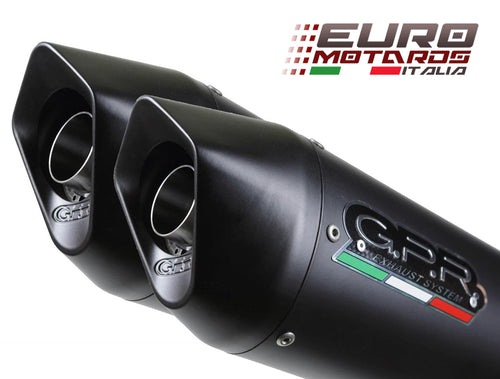 Kawasaki ZZR 1400 Euro 4 2017 GPR Exhaust Dual SlipOn Silencers Furore Nero New
