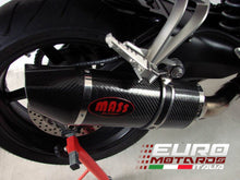 Load image into Gallery viewer, MassMoto oval full carbon exhaust slip-on silencer for Yamaha FZ1 2006-2015 — Euro Motards