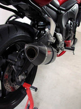 Load image into Gallery viewer, MassMoto oval full carbon exhaust slip-on silencer for Yamaha FZ1 2006-2015 — Euro Motards