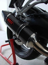 Load image into Gallery viewer, MassMoto oval full carbon exhaust slip-on silencer for Yamaha FZ1 2006-2015 — Euro Motards