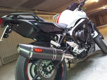 Load image into Gallery viewer, MassMoto oval full carbon exhaust slip-on silencer for Yamaha FZ8 2010-2015 — Euro Motards