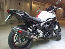 Load image into Gallery viewer, MassMoto oval full carbon exhaust slip-on silencer for Yamaha FZ8 2010-2015 — Euro Motards
