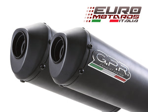 Husqvarna Terra /Strada TR 650 2013-2015 GPR Exhaust Dual SlipOn Silencers Ghisa
