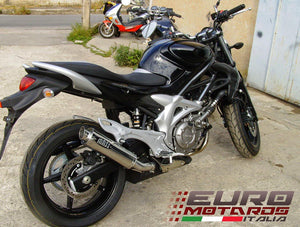 MassMoto Exhaust Slip-On Silencer GP1 Inox New Suzuki SFV 650 Gladius 2008-2015