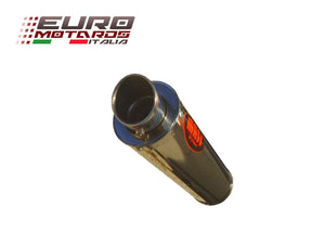MassMoto Exhaust High Pos Silencer GP1 Inox Triumph Daytona 955 Double Arm 02-05