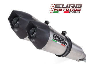 Ducati Multistrada 1100 07-09 GPR Exhaust Systems GPE Ti Slipon Mufflers & Plate