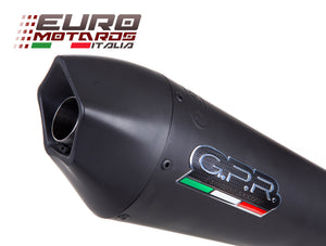 Aprilia Dorsoduro 900 2017-2018 GPR Exhaust Dual SlipOn Silencers GPE Ti Black