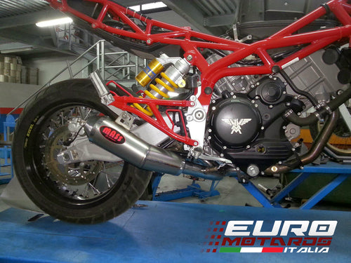 MassMoto Exhaust Mid System Tromb Titanium Curve Moto Morini Granpasso 1200 2in1