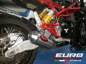 MassMoto Exhaust Mid System Tromb Titanium Curve Moto Morini Granpasso 1200 2in1