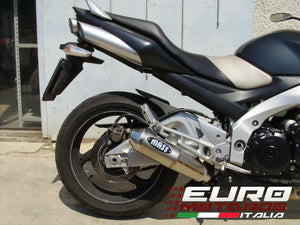 MassMoto Exhaust Slip-On Silencer Tromb Ti Curve Suzuki GSR 600 06-11 Single Low