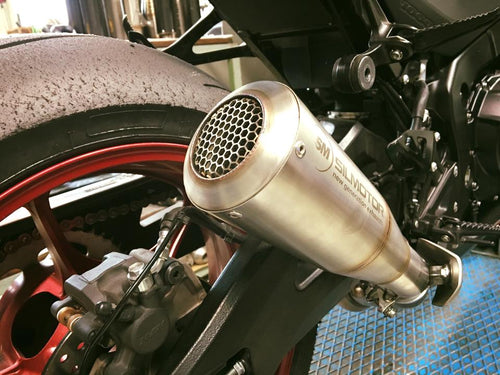 Suzuki GSXR 750 2017-2018 Silmotor Exhaust Slipon Silencer GP3 New Real Racing