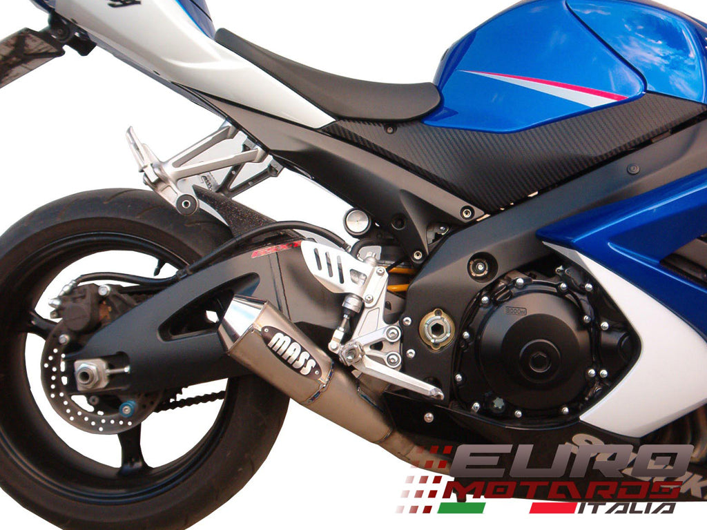 MassMoto Exhaust Slipon Single Silencer Tromb Titan Curve Suzuki GSXR 1000 05-06