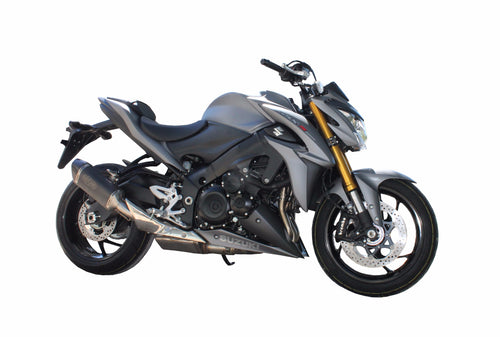 Suzuki GSX-S1000 2015-2017 Exan Exhaust Silencer OVAL X-BLACK Titanium/Carbon