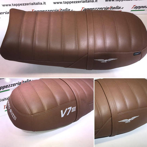Moto Guzzi V7 III Tappezzeria Italia Seat Cover Custom Made New