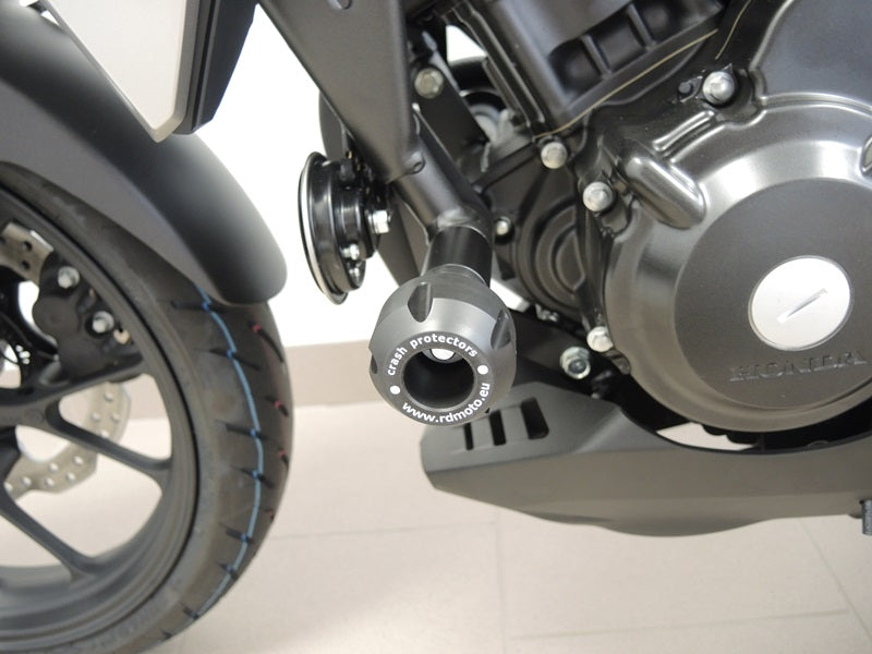 Honda CB300R 2018-2023 RD Moto Crash Frame Sliders Protectors Black H59-PH01-K