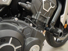 Load image into Gallery viewer, Honda CB1000R Neo Sport Cafe 2018-2023 RD Moto Crash Frame Sliders H61-PH01 BLK