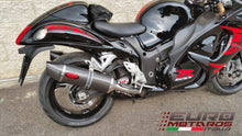 Load image into Gallery viewer, MassMoto Exhaust Dual Silencers Oval Full Carbon Suzuki GSXR 1300 Hayabusa 08-16