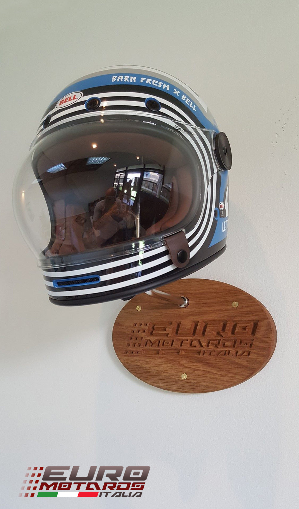Euro Motards Helmet Rack Display New AGV Arai HJC ICON Schuberth Shark Shoei