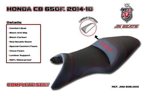 Honda CB650F 2014-2018 JN-Europe Comfort Seat JN+Memory Visco JNM835.003 New