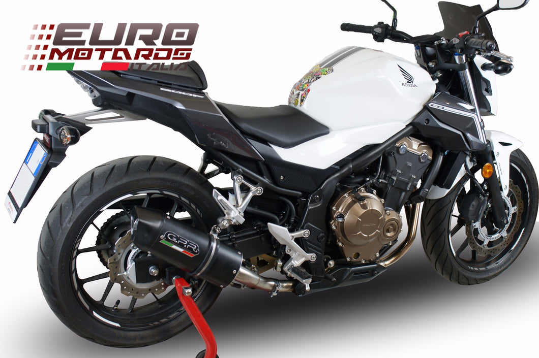 Honda CB500F euro4 2016-2018 GPR Exhaust Slip-On Silencer Furore Nero Road Legal