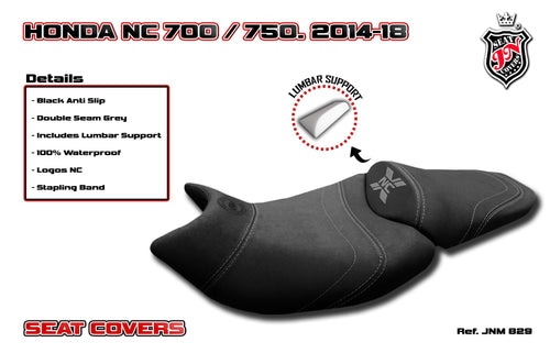 Honda NC700X NC750X 2012-2018 JN Seat Cover & Lumbar Support Anti-Slip JNM829
