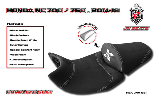Honda NC750X NC700X 2014-2020 JN-Europe Comfort Seat With JN+Memory Visco 831