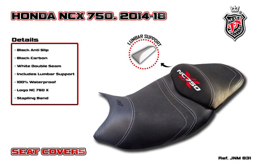 Honda NC700X NC750X 2012-2018 JN Seat Cover & Lumbar Support Anti-Slip JNM831