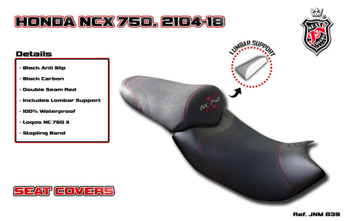 Honda NC750X 2014-2018 JN-Europe Seat Cover & Lumbar Support Anti-Slip JNM839