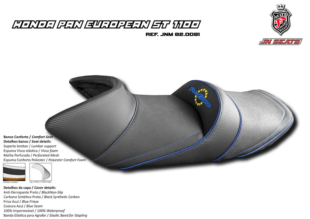 Honda ST1100 Pan European 1990-2001 JN Comfort Seat Memory Foam+Visco 820081
