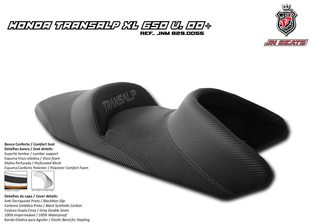 Honda Transalp 650 XL650V 2000-2007 JN Comfort Seat Memory Foam+Visco 8290055