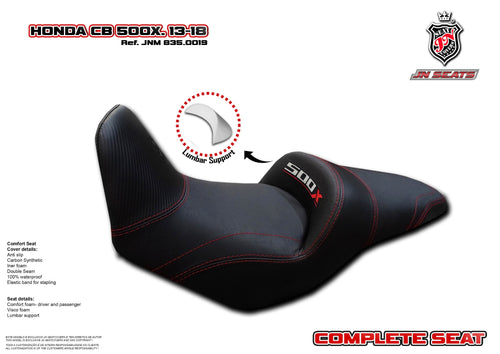 Honda CB500X 2013-2021 JN-Europe Comfort Seat With JN+Memory Visco 835.0019