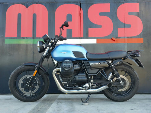 MassMoto Exhaust Full System Hot-Rod 2in2 Silencers Moto Guzzi V7 III 2017-2018