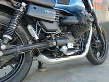 Load image into Gallery viewer, MassMoto Exhaust Full System Hot-Rod 2in2 Silencers Moto Guzzi V7 III 2017-2018