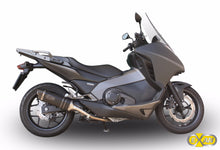 Load image into Gallery viewer, Honda Integra 700 2011-2013 Exan Exhaust Silencer OVAL X-BLACK Titanium/Carbon