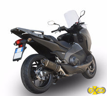 Load image into Gallery viewer, Honda Integra 700 2011-2013 Exan Exhaust Silencer OVAL X-BLACK Titanium/Carbon