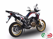 Load image into Gallery viewer, Honda Africa Twin 1000 Exan Exhaust Silencer OVAL X-BLACK Titanium/Carbon New
